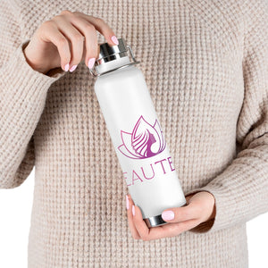 BeauTeas 22oz Insulated Steel Water or Tea Bottle