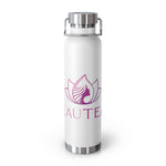 BeauTeas 22oz Insulated Steel Water or Tea Bottle