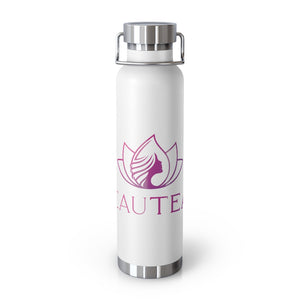 BeauTeas 22oz Insulated Steel Water or Tea Bottle
