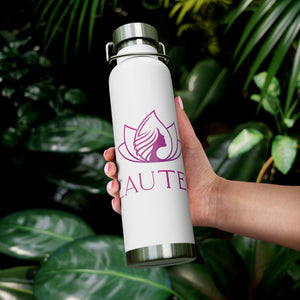 BeauTeas 22oz Insulated Steel Water or Tea Bottle